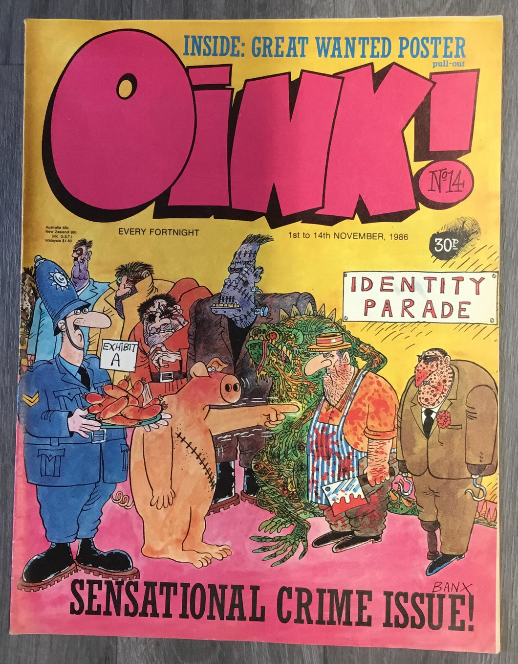 Oink! No. #14 1986 IPC Magazines U.K. Comic