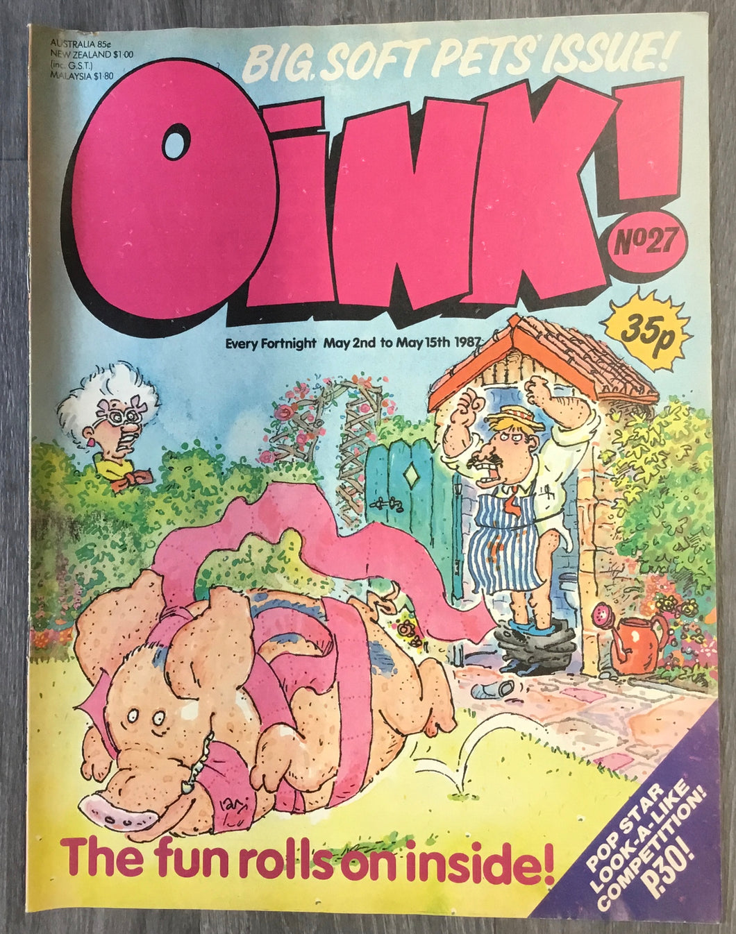 Oink! No. #27 1987 IPC Magazines U.K. Comic