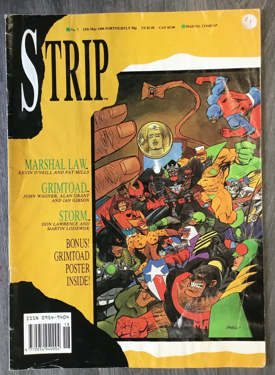 Strip No. #7 1990 Marvel U.K. Comics