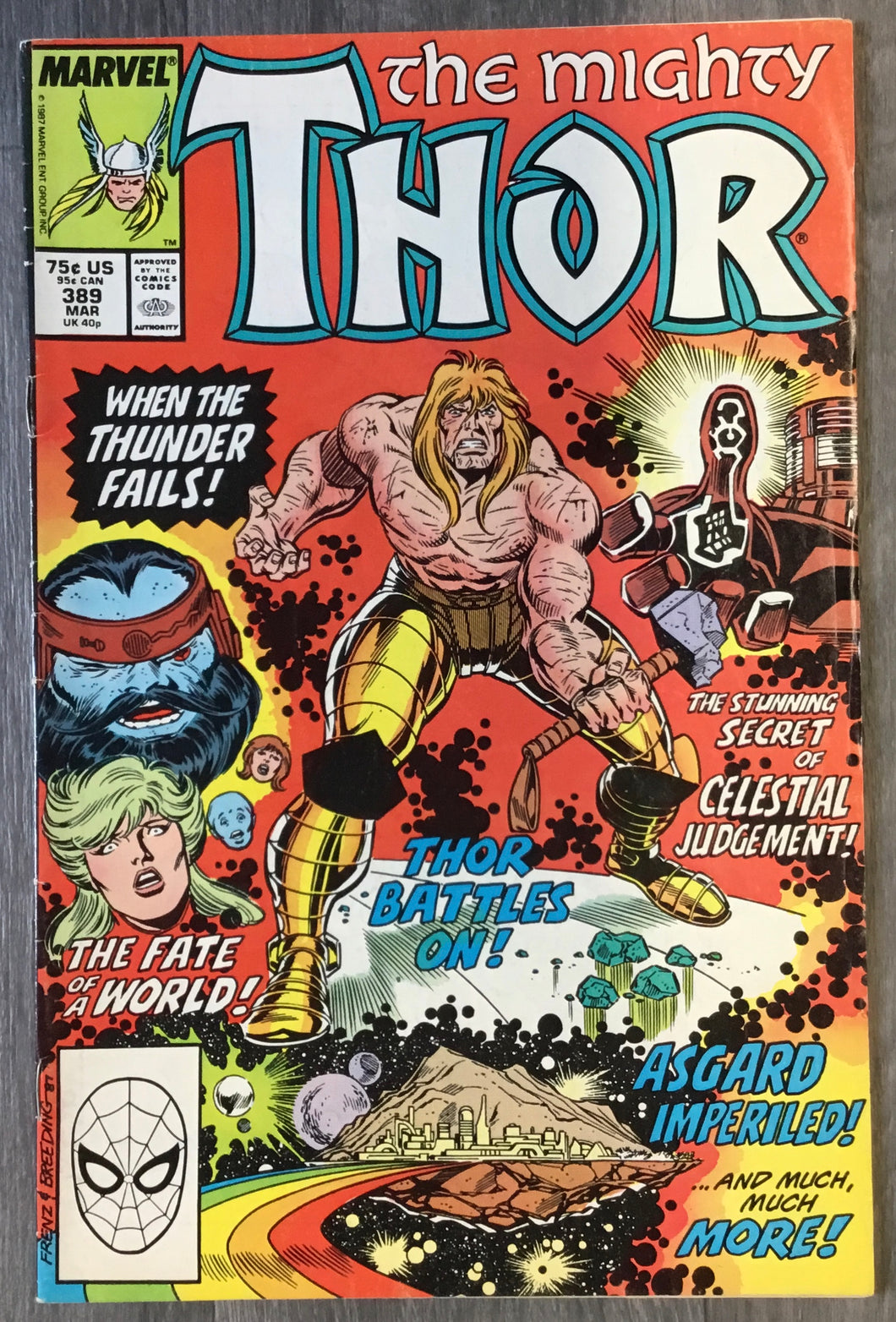 The Mighty Thor No. #389 1988 Marvel Comics