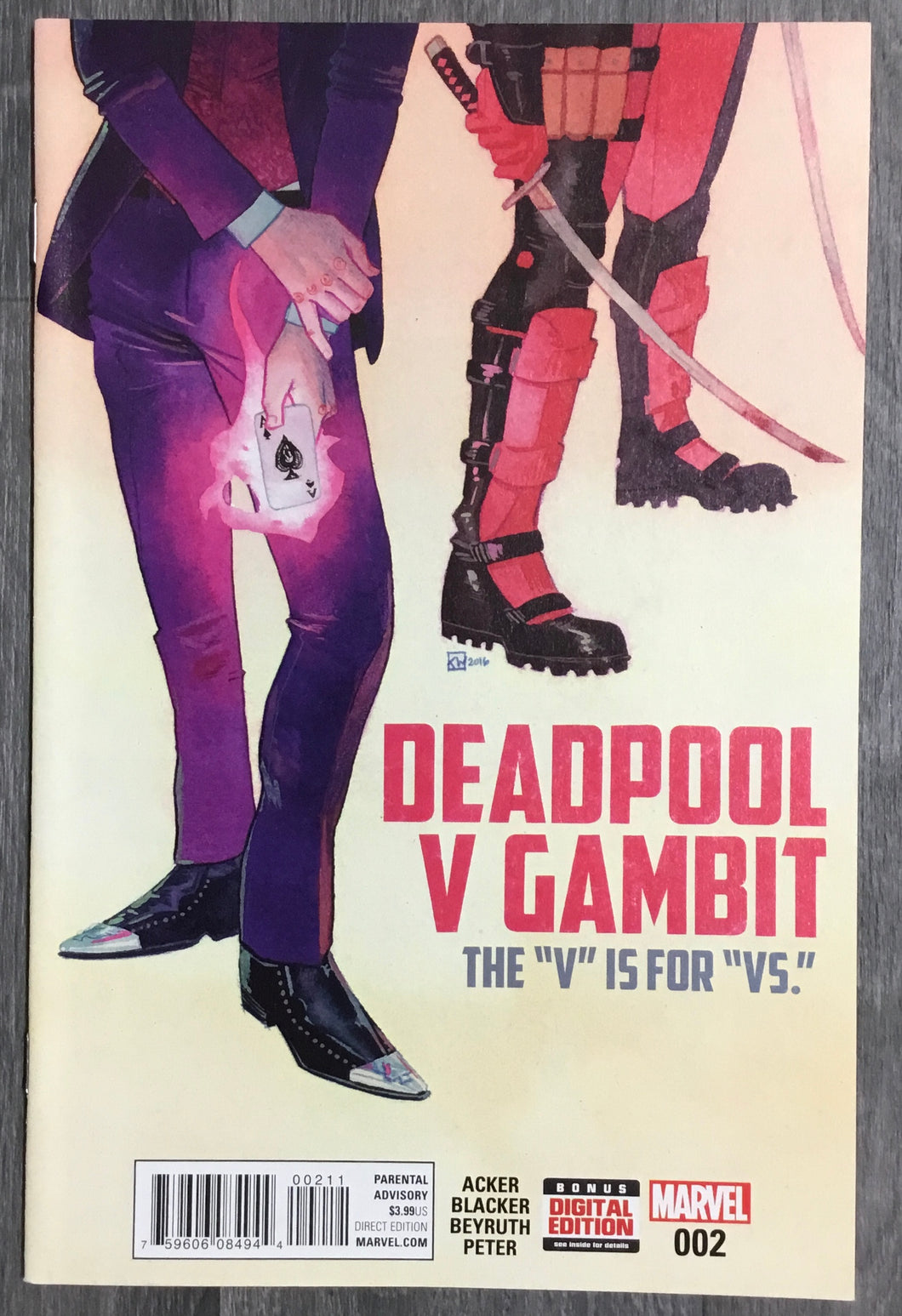 Deadpool V Gambit No. #2 2016 Marvel Comics