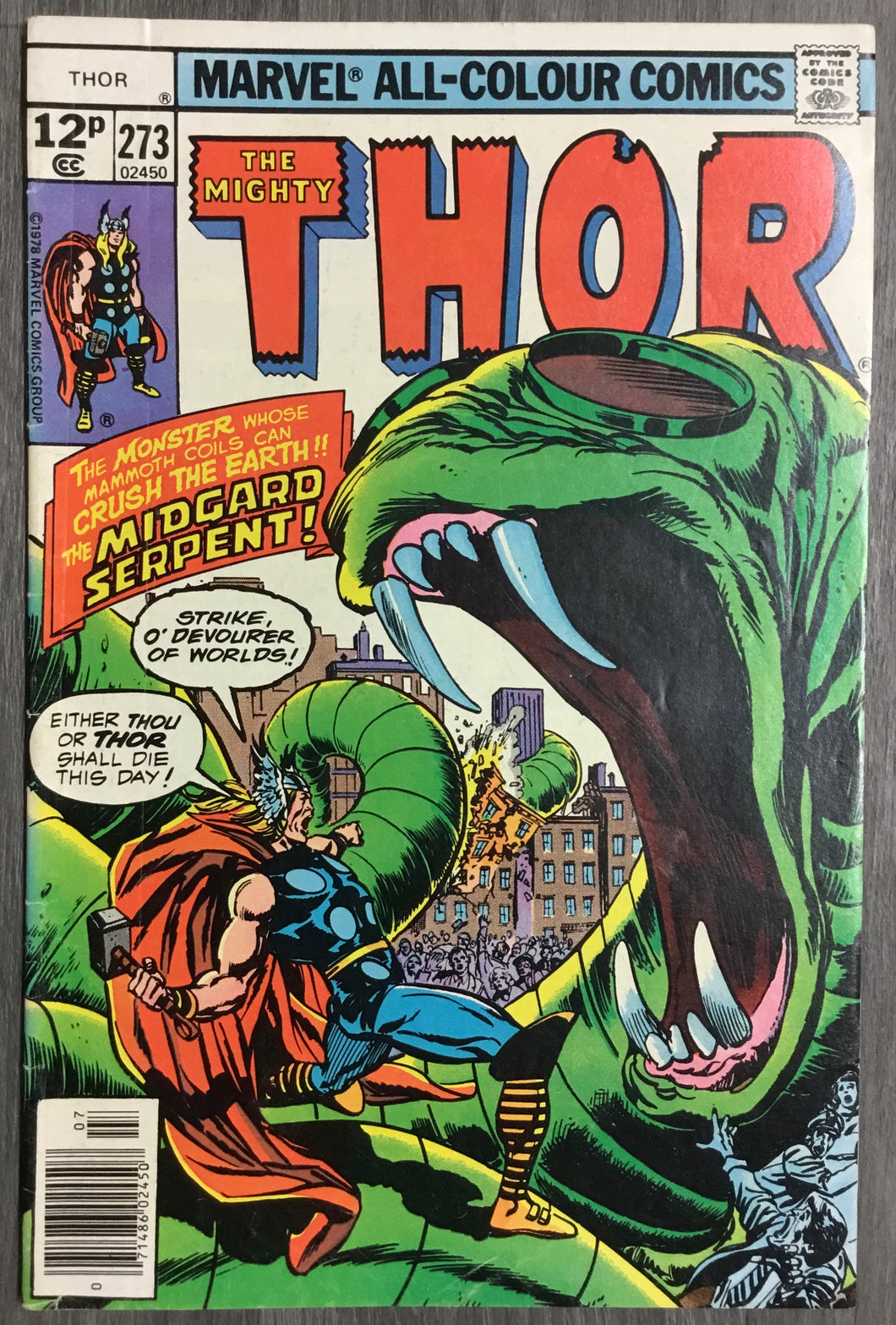 The Mighty Thor No. #273 1978 Marvel Comics