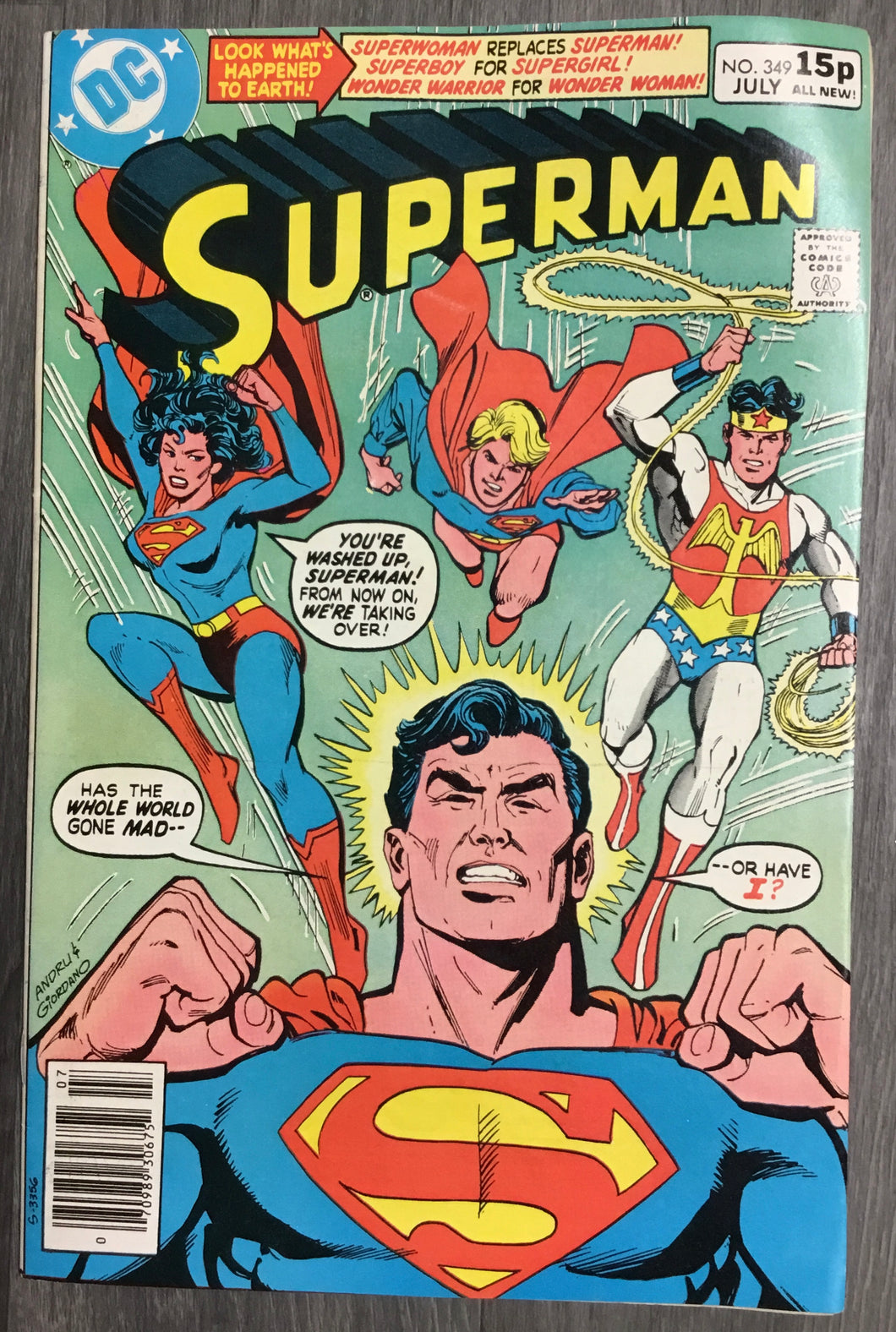 Superman No. #349 1980 DC Comics.