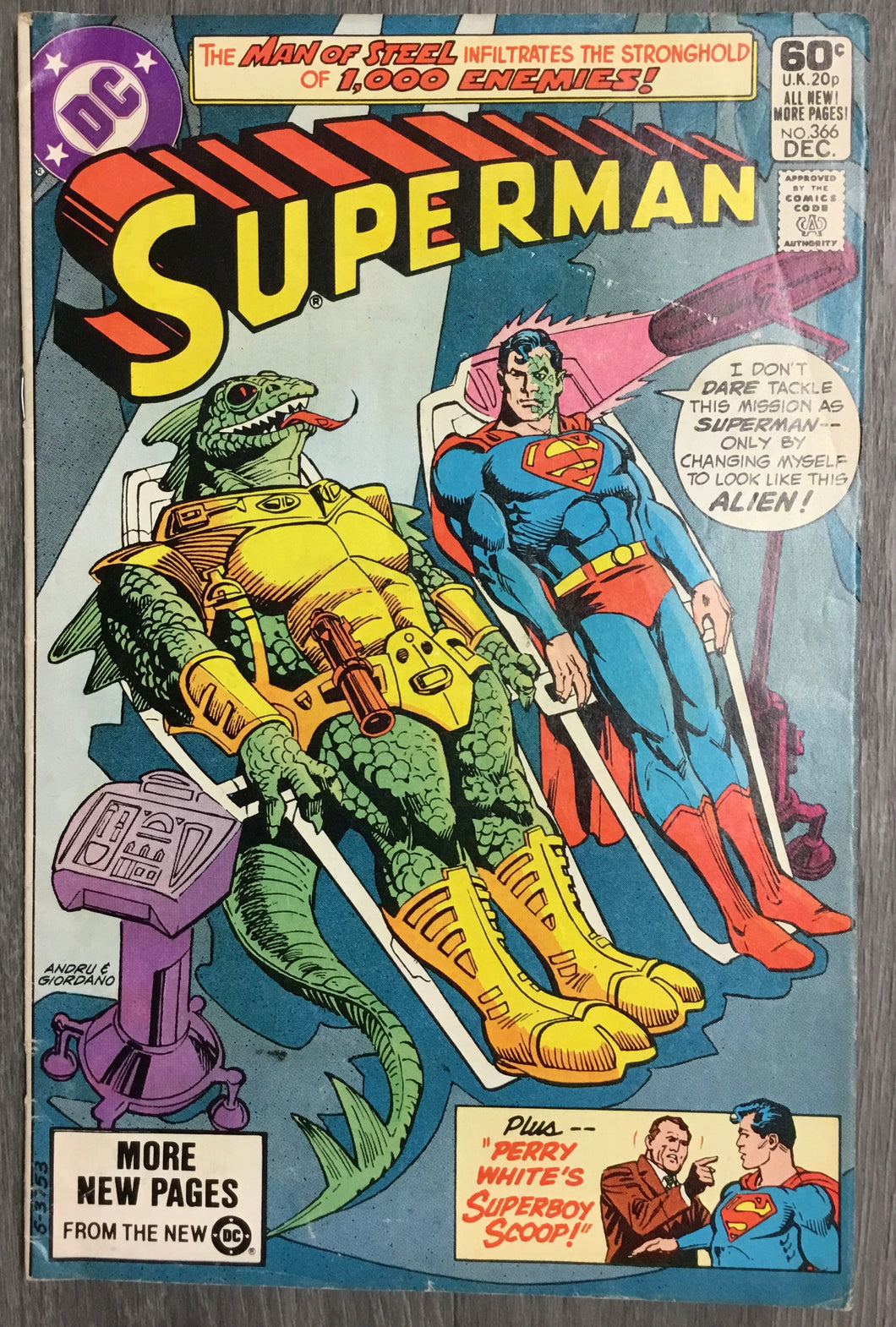 Superman No. #366 1981 DC Comics