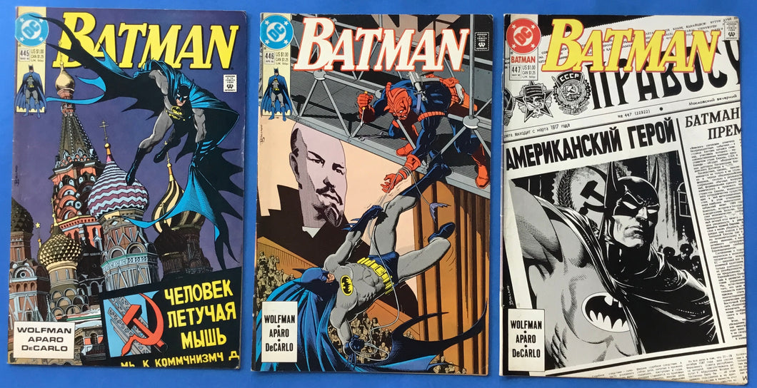 Batman No. #445-446-447 1990 DC Comics