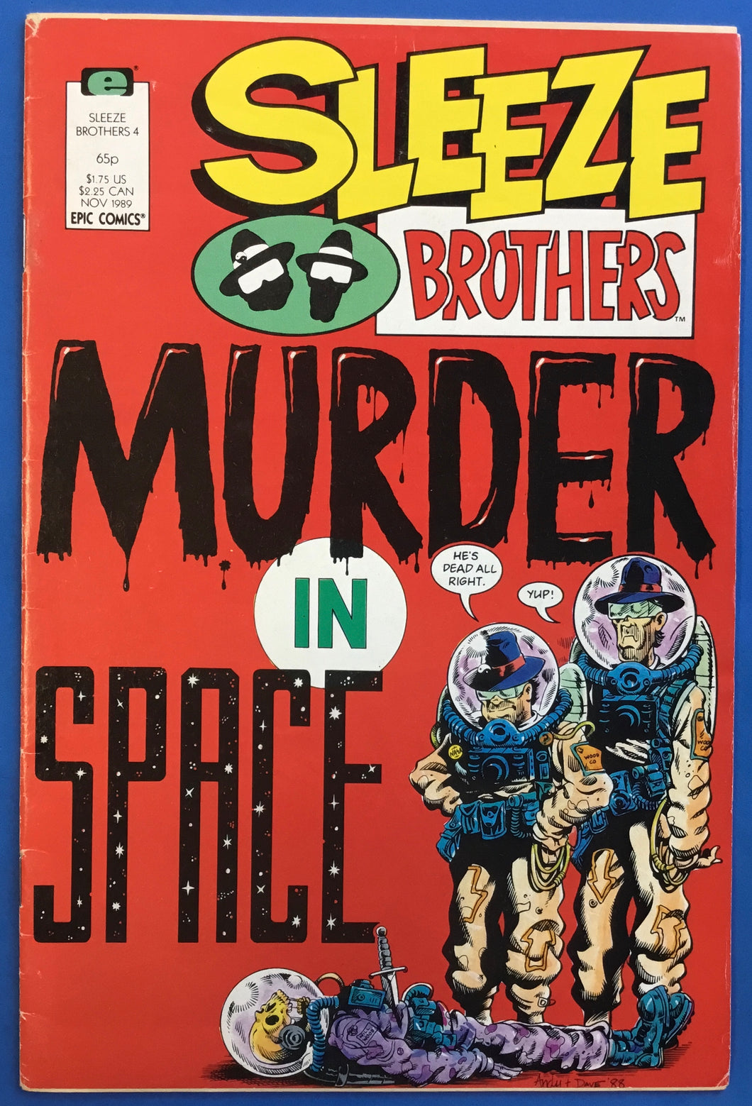 Sleeze Brothers No. #4 1989 Epic Comics