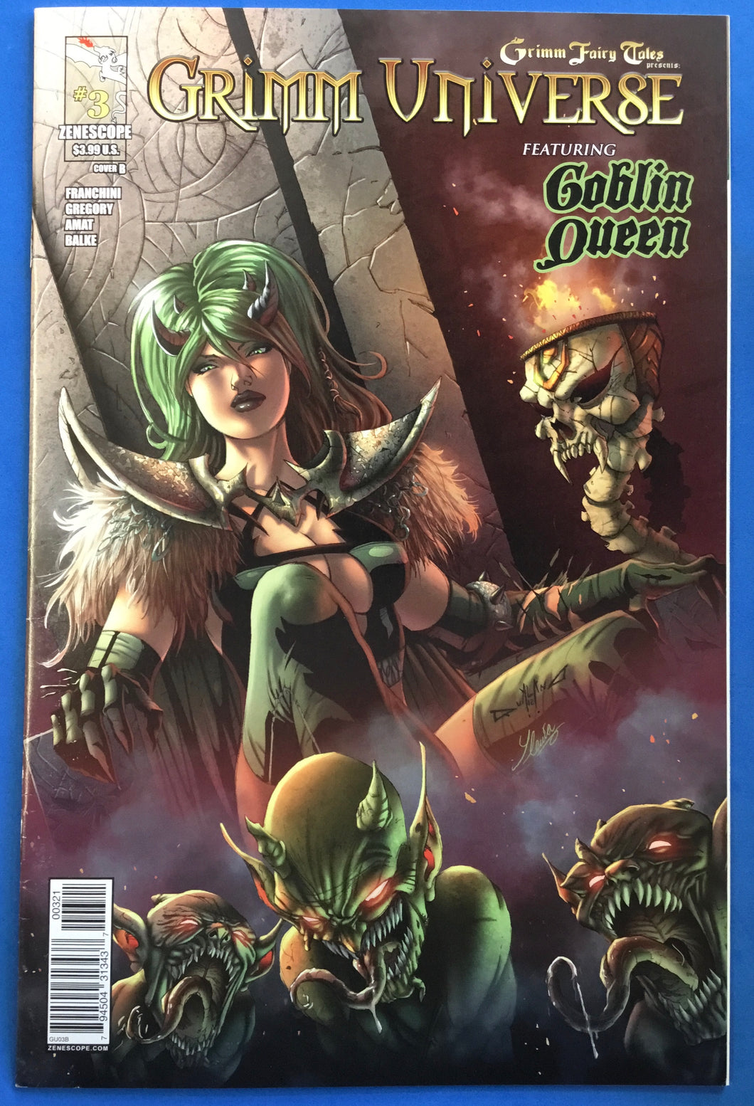 Grimm Fairy Tales Presents Grimm Universe Feat. Goblin Queen No. #3B 2013 Zenoscope Comics