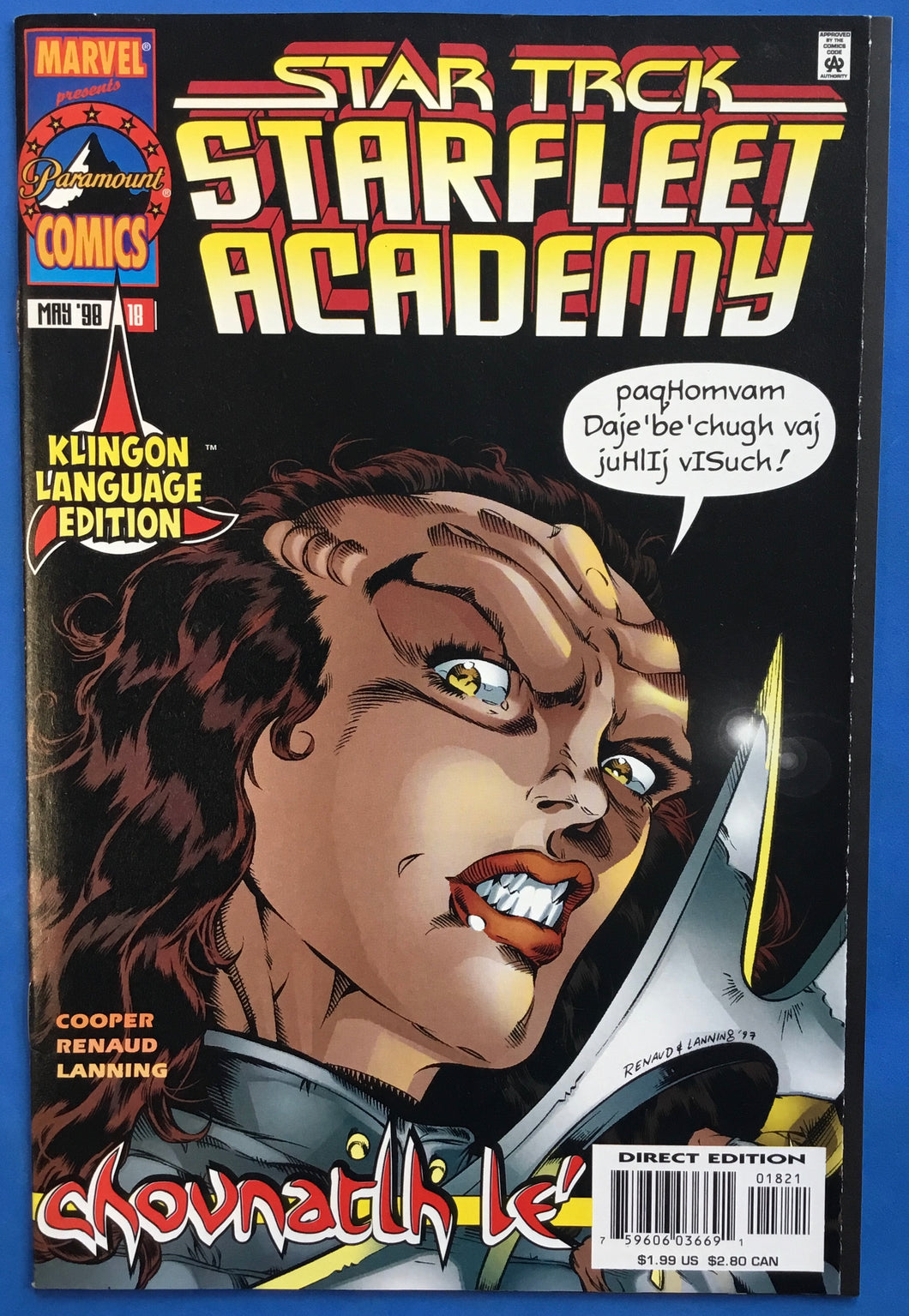 Star Trek Starfleet Academy No. #18 1998 Marvel Comics